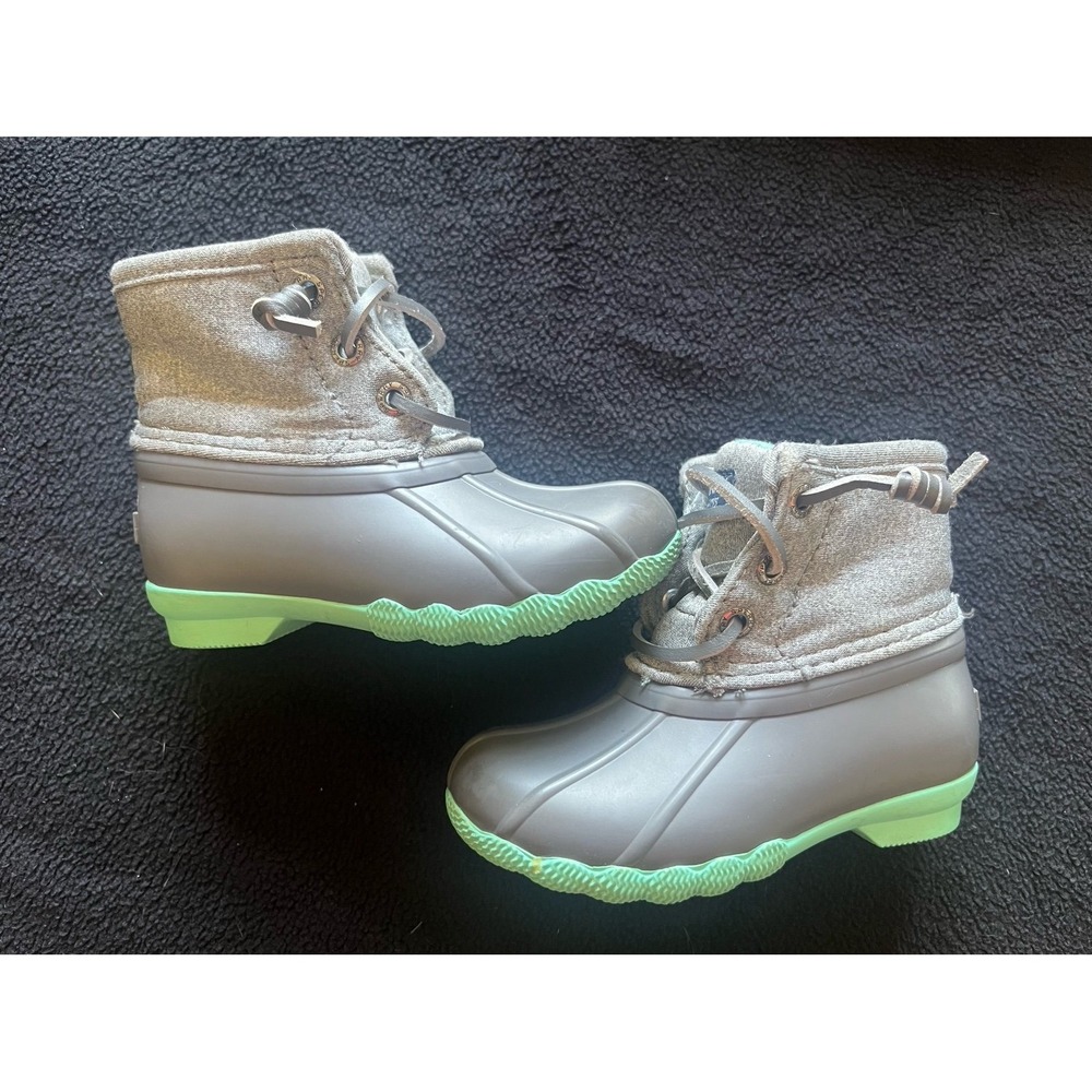 Size 6 toddler gray‎ sperry boots